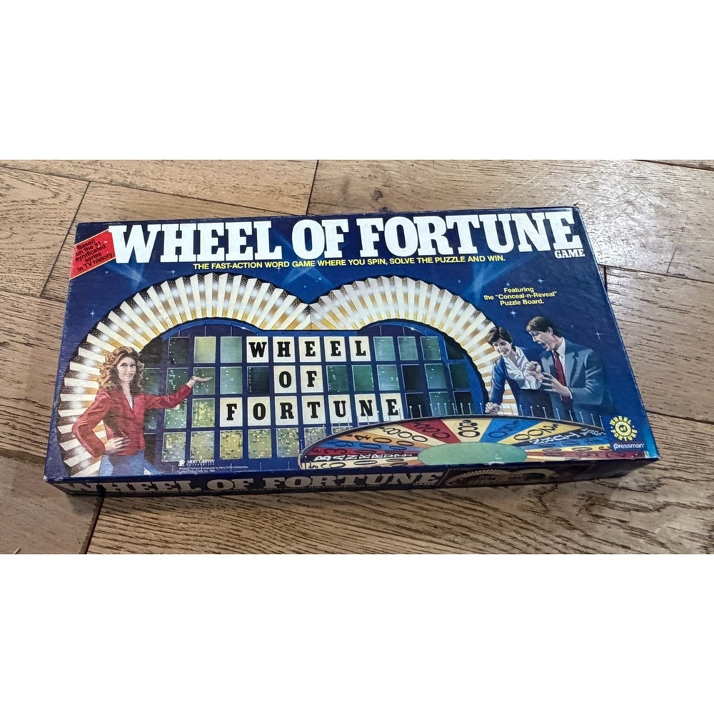 Vintage Wheel of Fortune‎ The Action Word Game Board Game Complete 1987